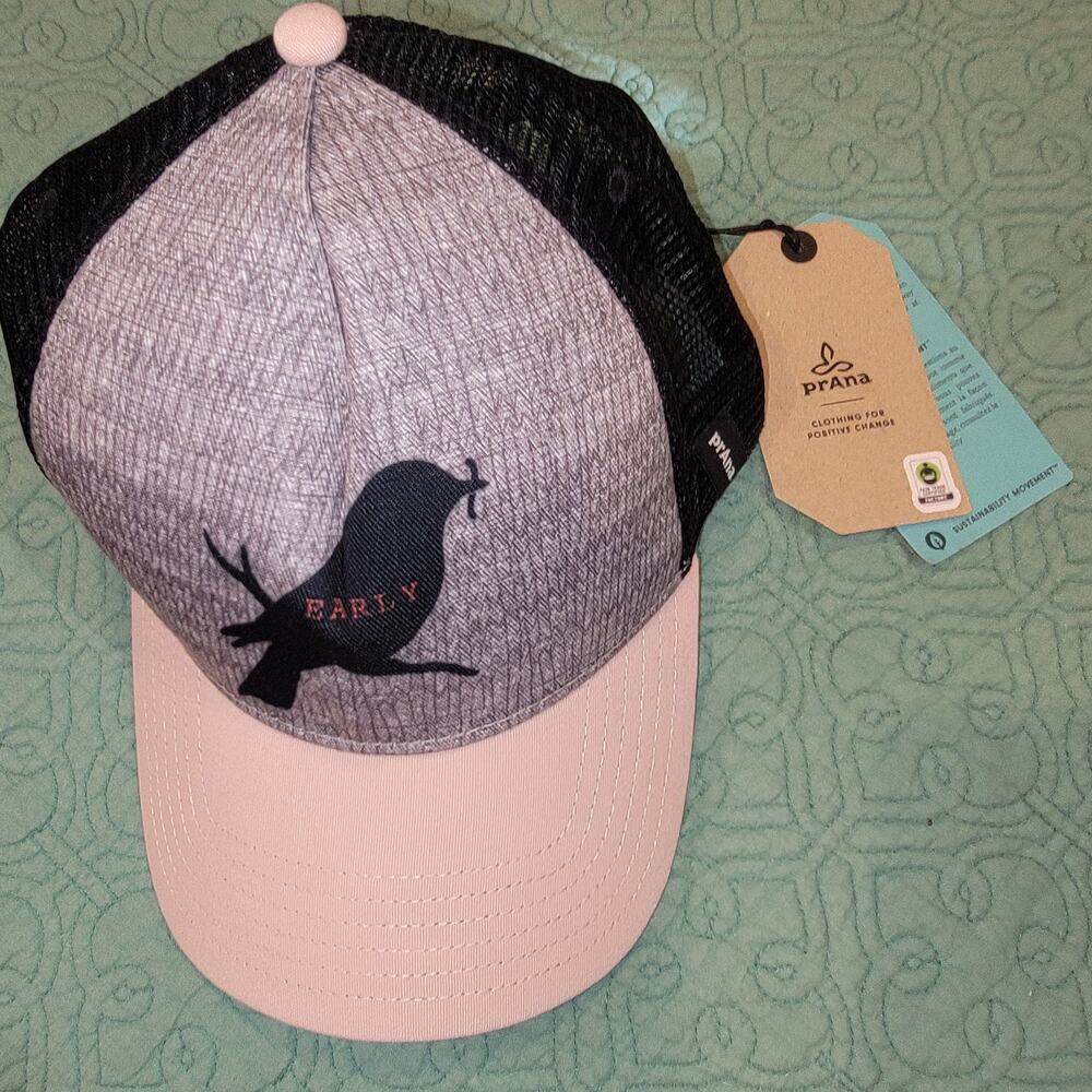 Prana Journeyman Trucker Early Bird Hat, Hybrid Adventures, one size